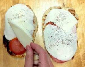 Open faced sandwiches