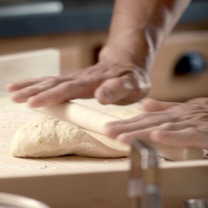 Rolling pierogi dough